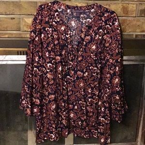 Gloria Vanderbilt size XXL v neck long sleeves